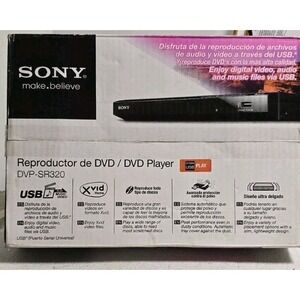 Sony DVD Player with Remote REGION 4‎ DVP-SR320 USB NEW Australia Latin America